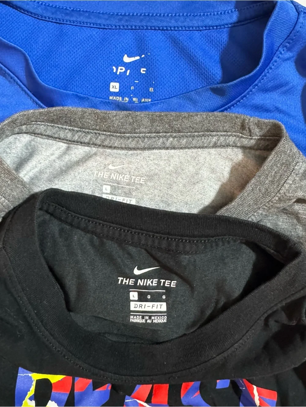 Nike Boys Multi-Color & Gray Graphic Short Sleeve Tees Pack